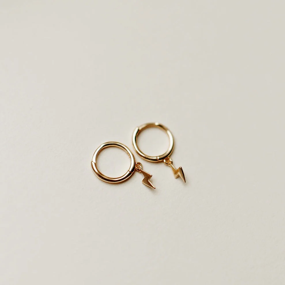 Lightning Hoop Earrings - Image 3