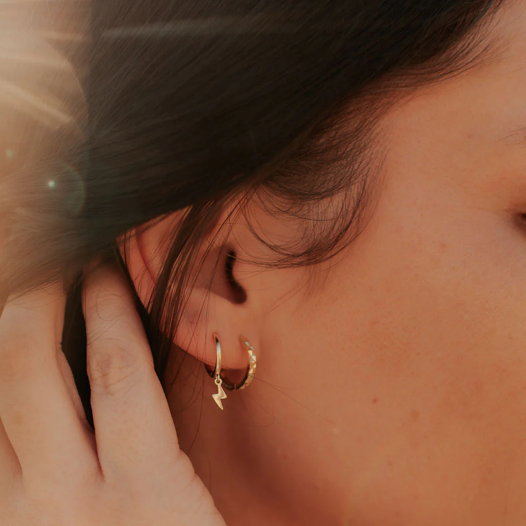 Lightning Hoop Earrings - Image 4