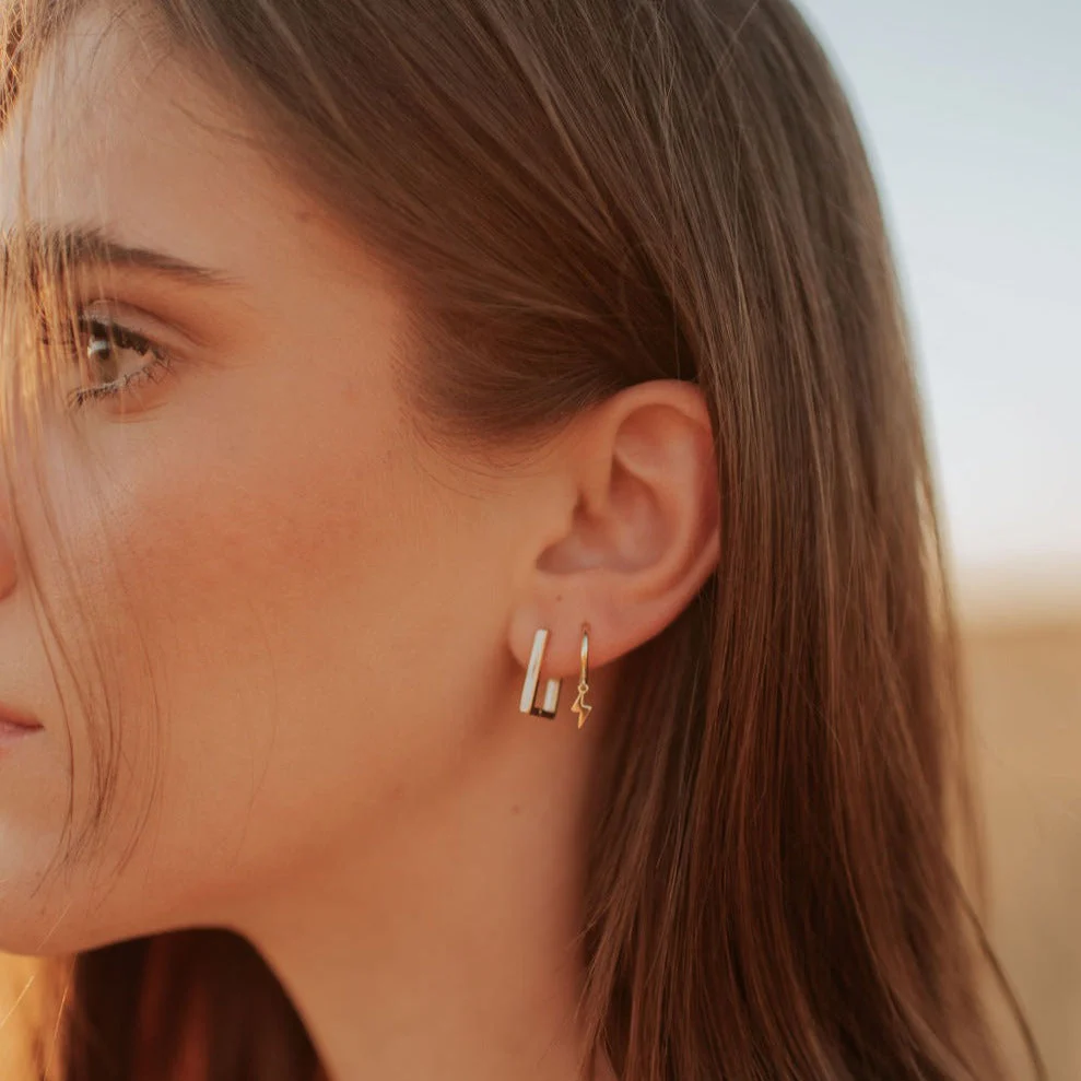 Lightning Hoop Earrings - Image 5