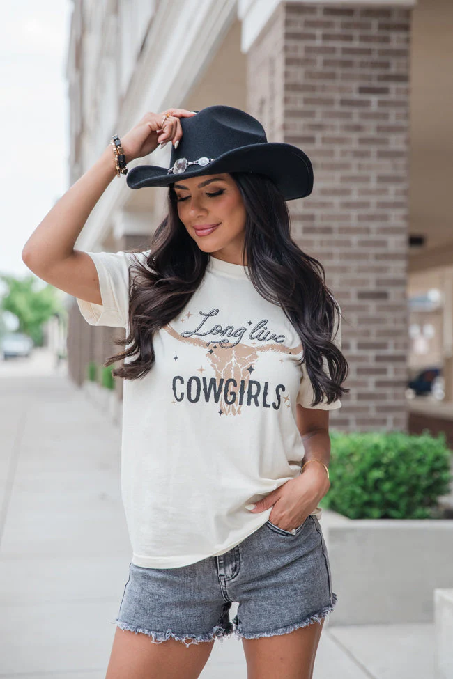 Long Live Cowgirls Ivory Graphic Tee - Image 3