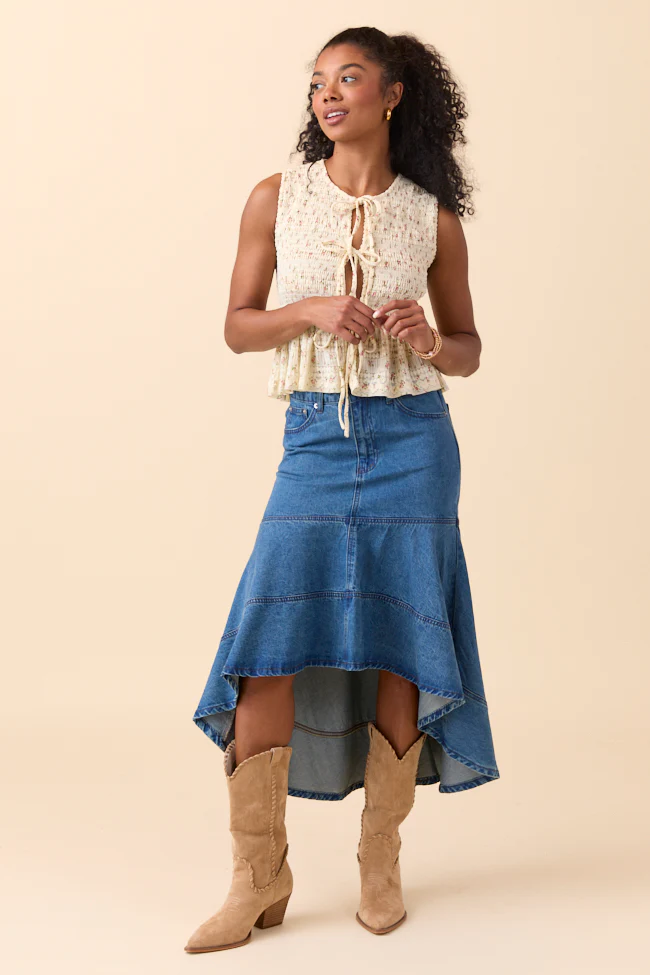 Luciana Floral Front Tie Top FINAL SALE - Image 2