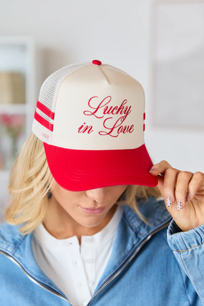 Lucky In Love Trucker Hat FINAL SALE - Image 2