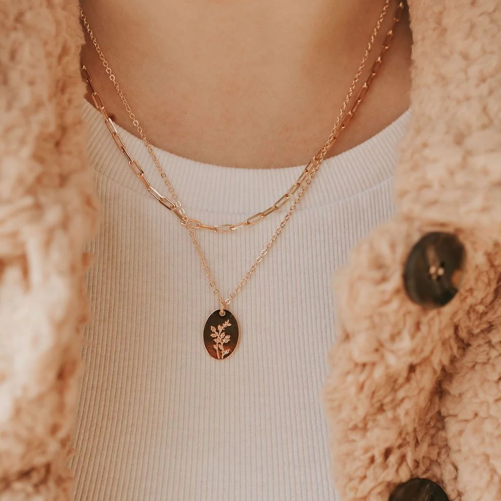 Madeline Gold Filled Paperclip Necklace - Image 4