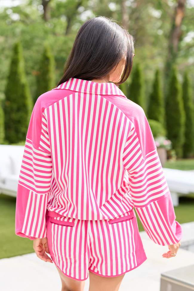 Mallory Pink Striped Pullover - Image 5