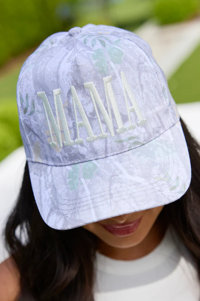 Mama White Camo Trucker Hat DOORBUSTER - Image 3