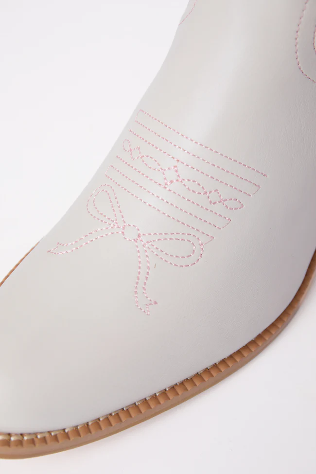 Mila Ivory Heart Cowboy Boots - Image 7