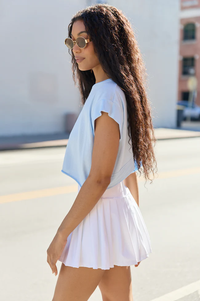 Momentum Blue Keyhole Back Tee SALE - Image 4
