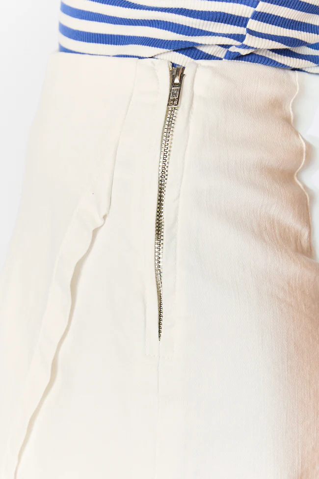 Jessica Ivory Stretchy Denim Skort FINAL SALE - Image 4