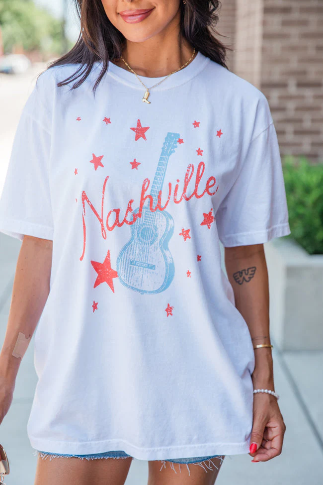 Nashville Star White Graphic Tee