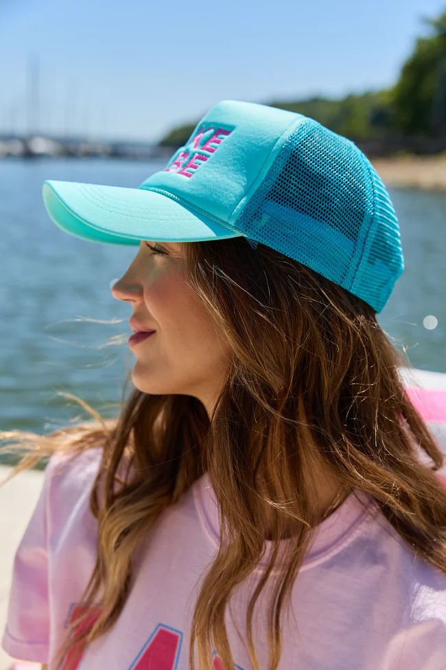 Lake Babe Blue Trucker Hat DOORBUSTER - Image 3