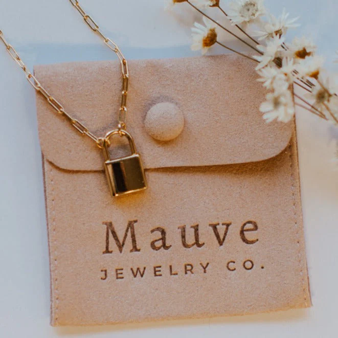 Newport Gold Filled Lock Necklace - Image 2