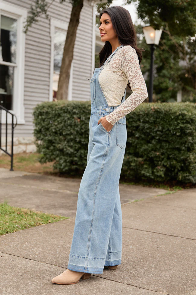 Nicole Medium Wash Overalls FINAL SALE - Image 3
