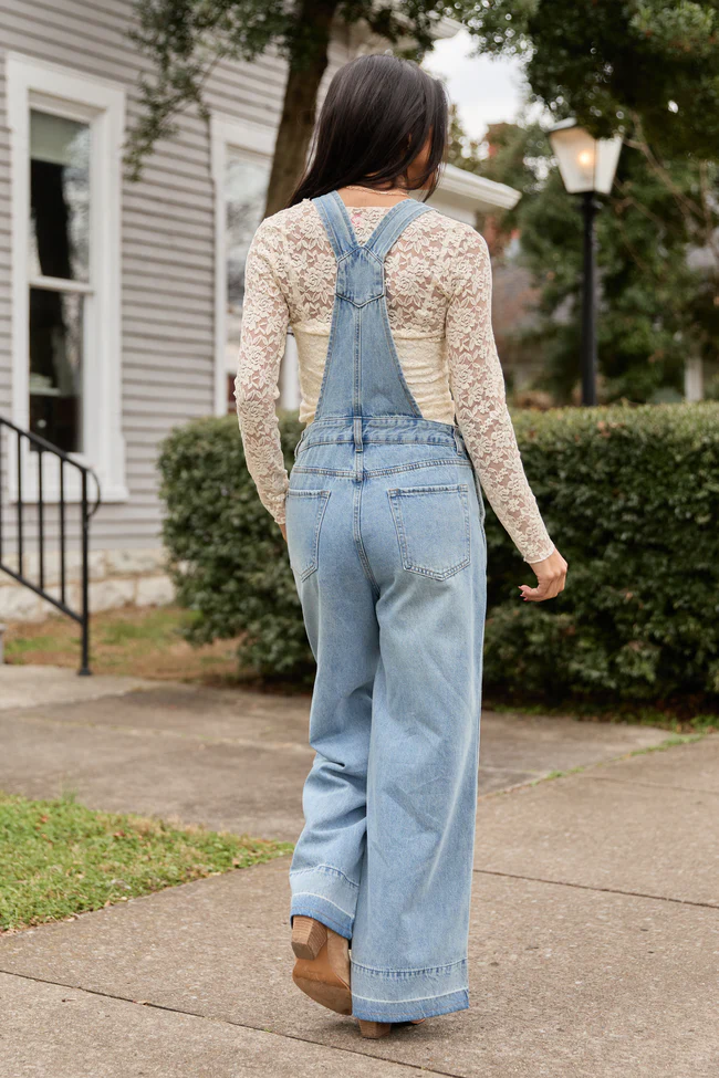 Nicole Medium Wash Overalls FINAL SALE - Image 4