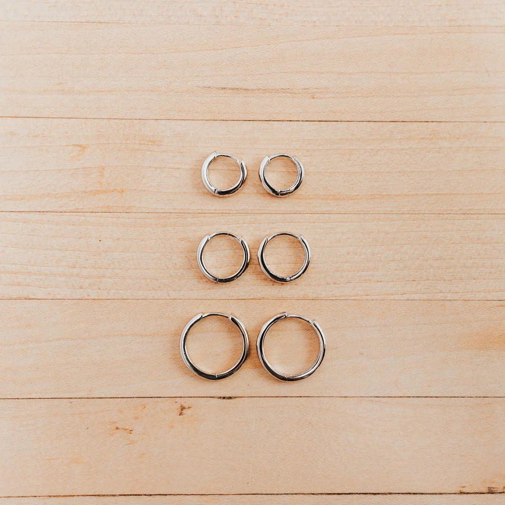 Olivia Essential Hoop Earrings - Image 8