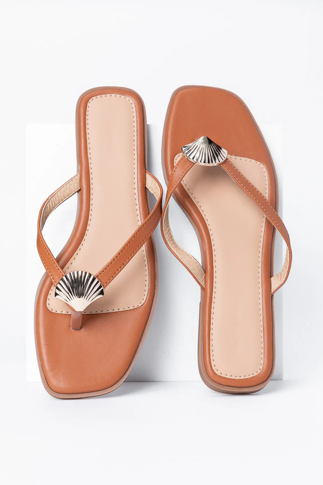 Olivia Tan Flip Flops - Image 3