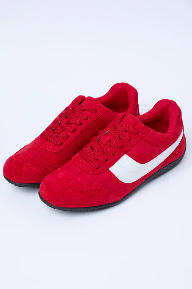 Osaka Cherry Red Sneakers FINAL SALE - Image 3