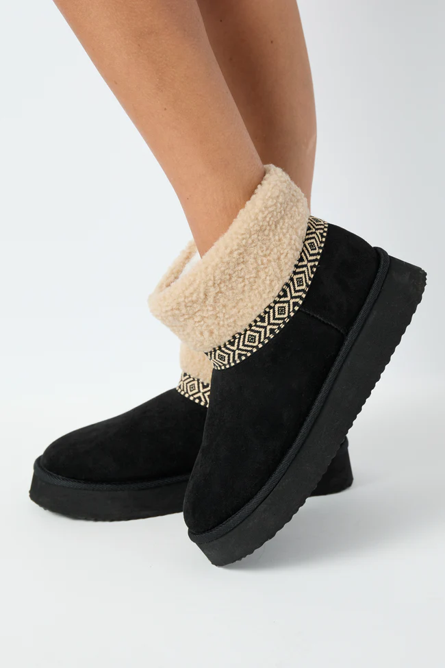 Payton Black Platform Boots FINAL SALE - Image 2