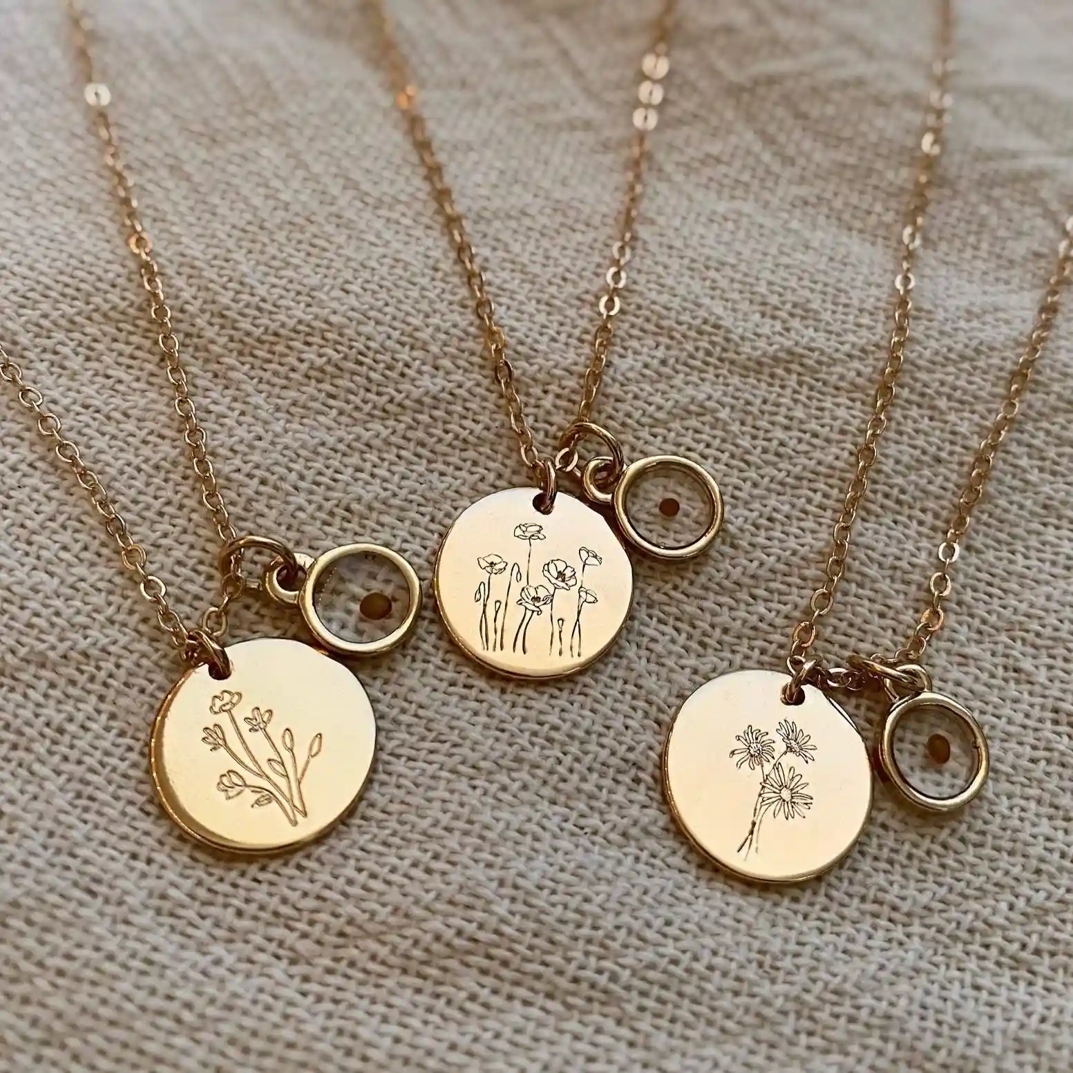 Poppy Necklace with Mustard Seed - Image 7