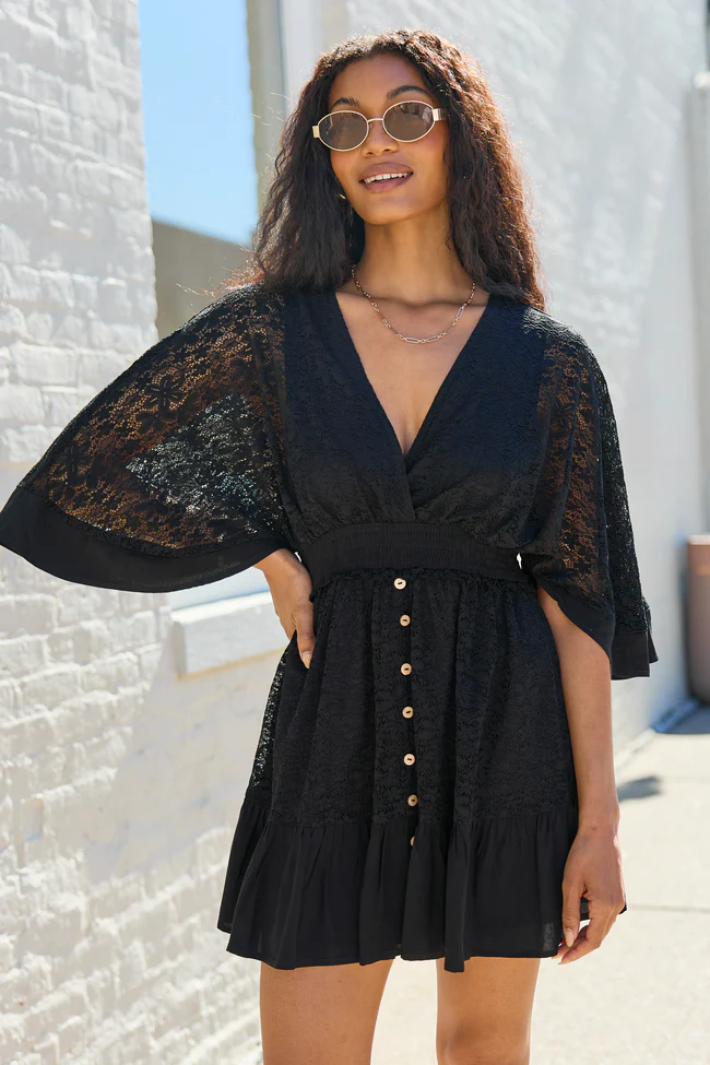 Riverly Black Lace Dress SALE