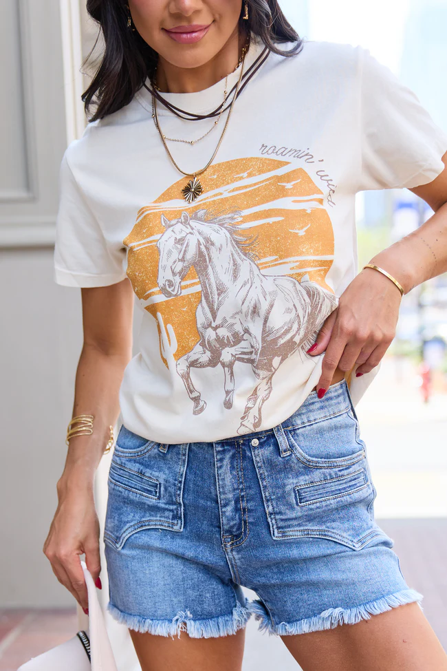 Roamin' Wild Ivory Graphic Tee - Image 2