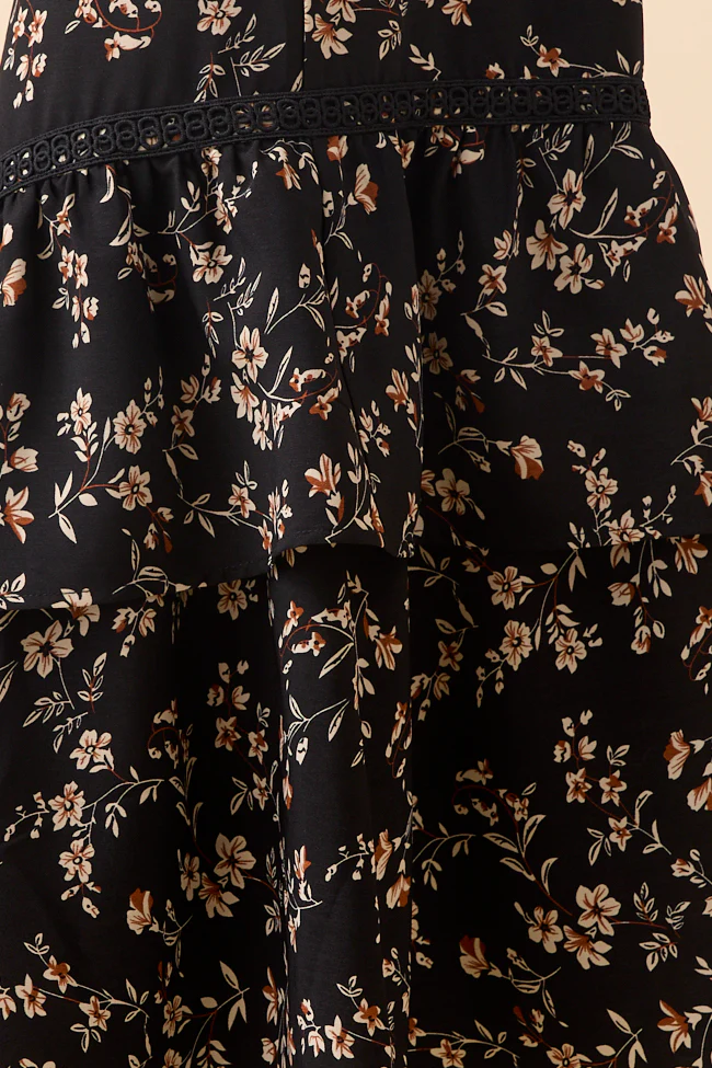 Sasha Black Multi Tiered Maxi Skirt FINAL SALE - Image 6