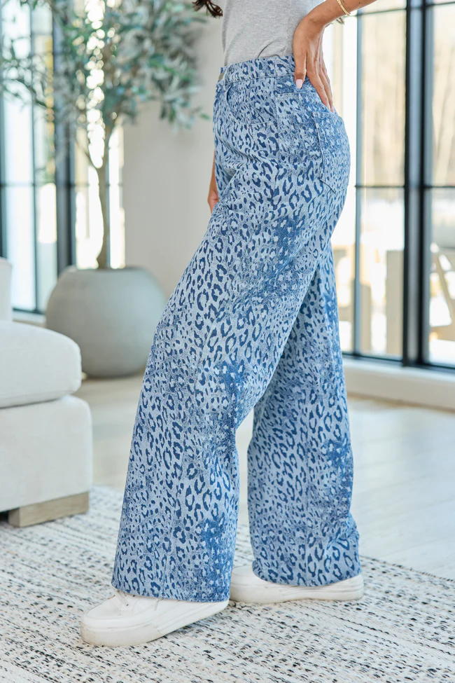 Scarlett Leopard Print Jeans FINAL SALE - Image 3
