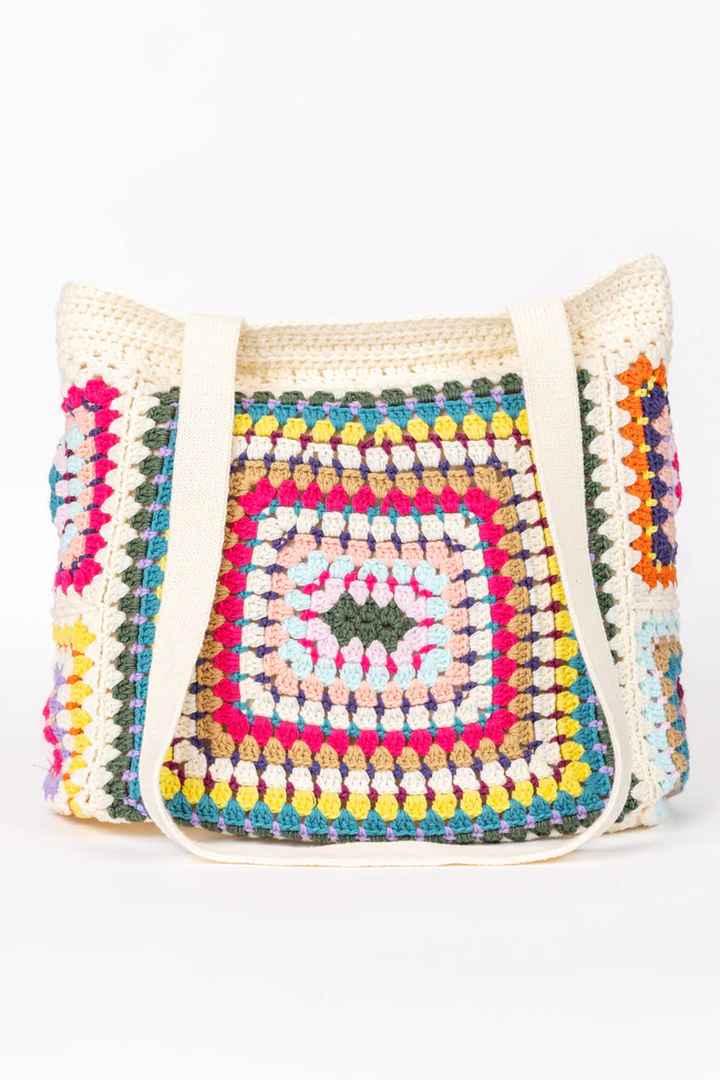 Sharpay Multi Crochet Tote Bag DOORBUSTER - Image 3
