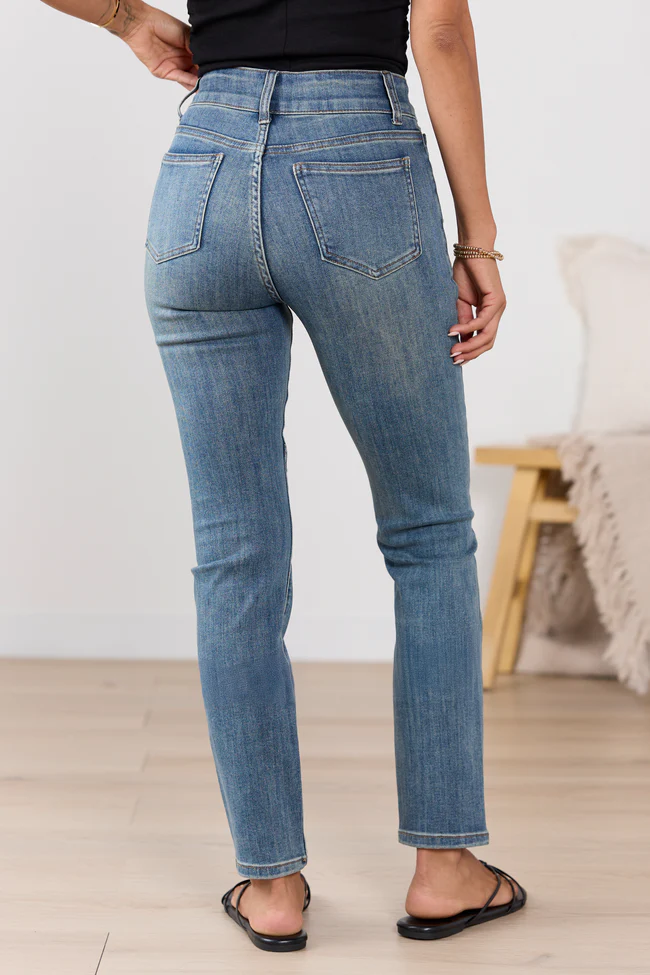 Sidney Dark Wash Skinny Jeans FINAL SALE - Image 4