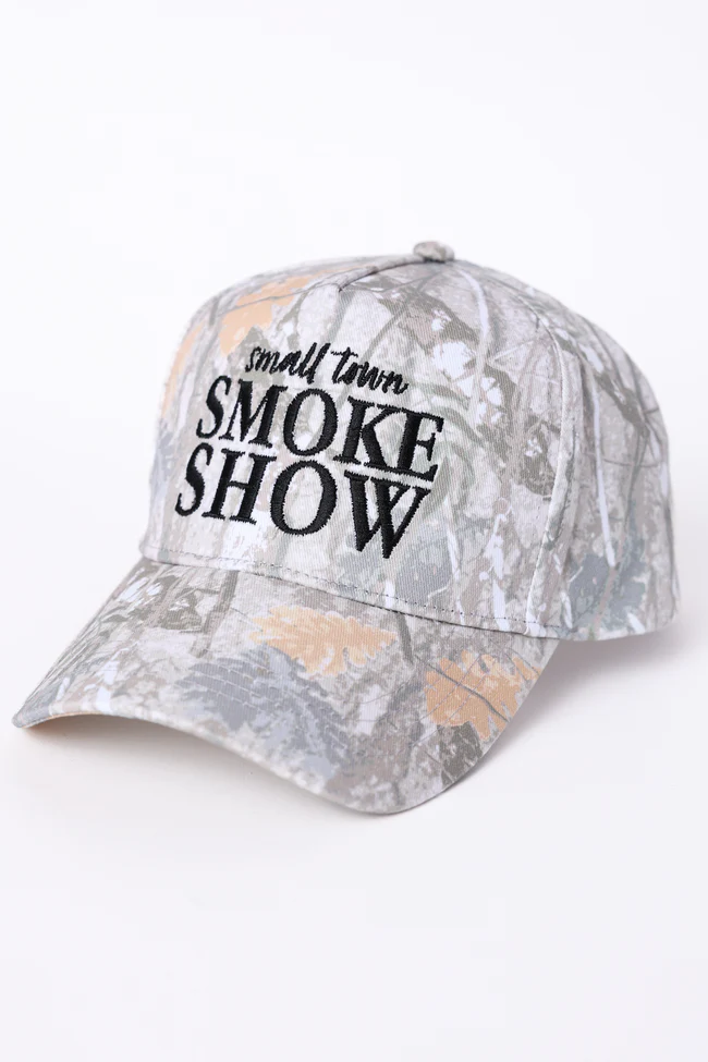 Small Town Smoke Show Camo Trucker Hat - Image 4