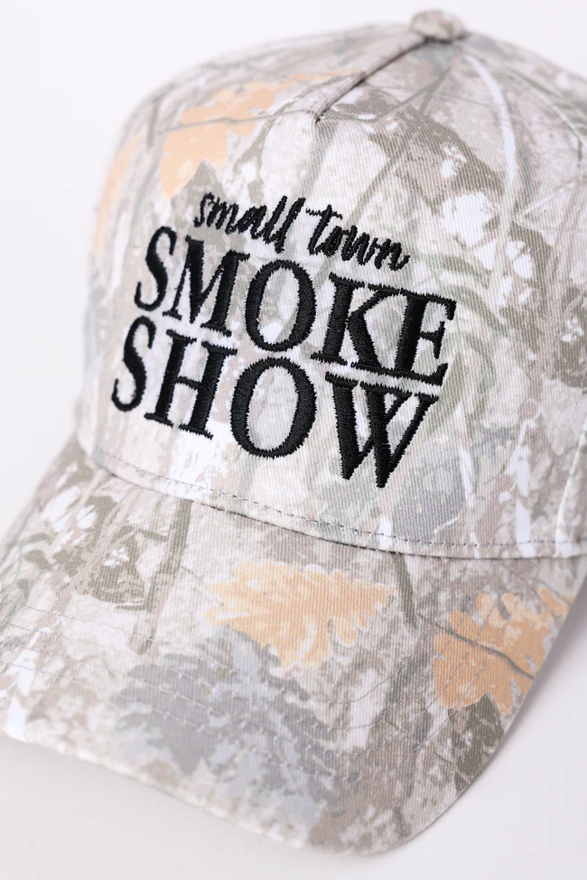 Small Town Smoke Show Camo Trucker Hat - Image 5