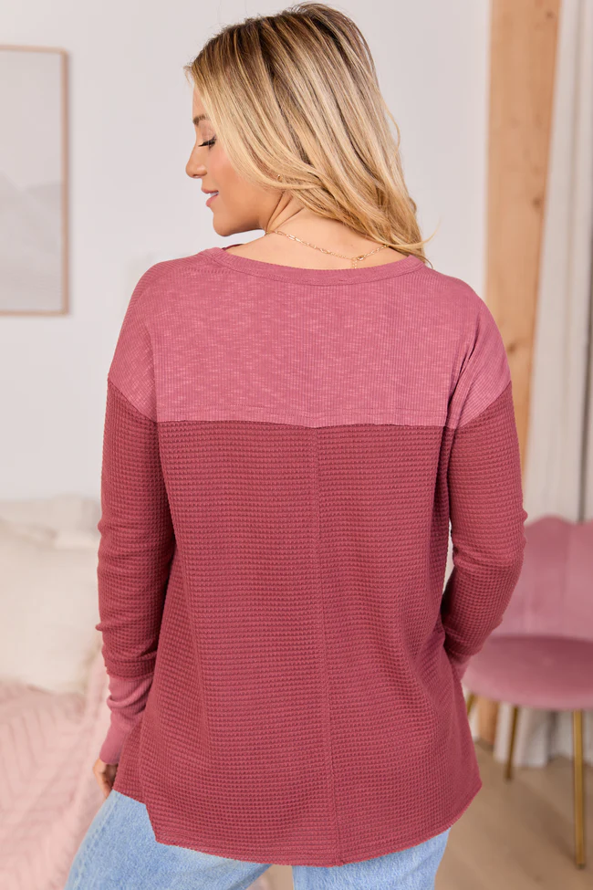 Spencer Berry Red Long Sleeve Tunic FINAL SALE - Image 4