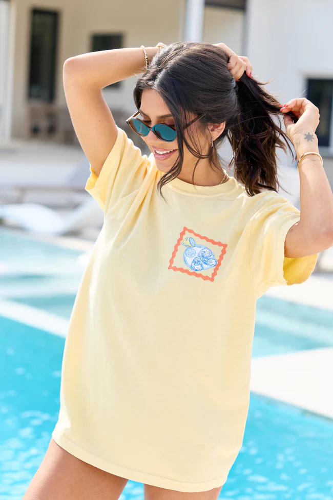 Summer Diet Yellow Graphic Tee - Image 3