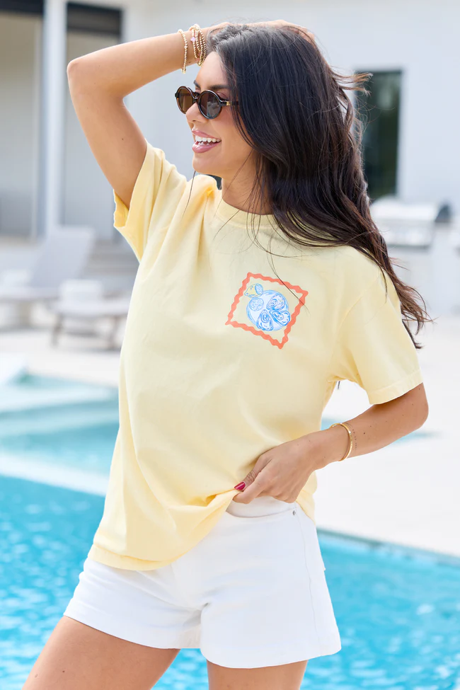 Summer Diet Yellow Graphic Tee - Image 4