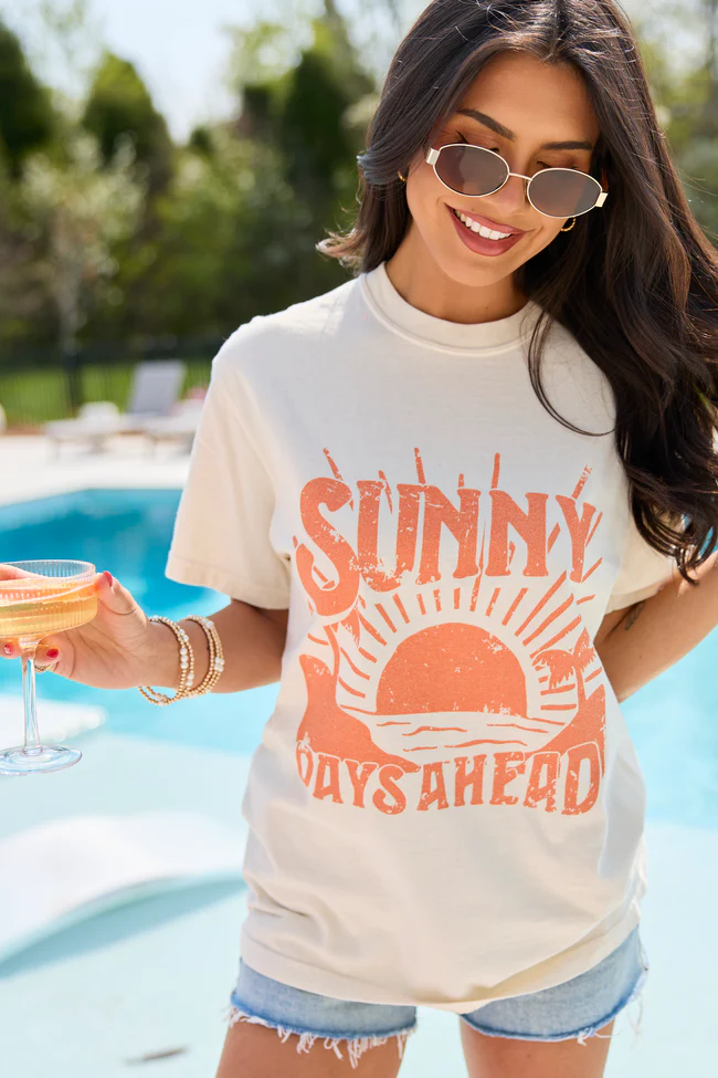 Sunny Days Ahead Ivory Graphic Tee - Image 2