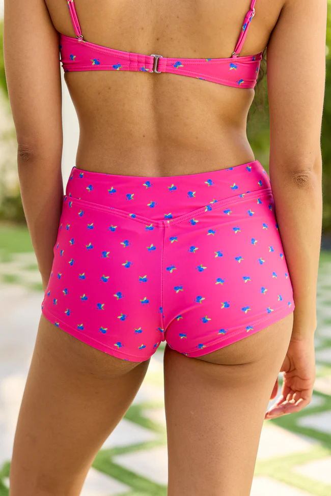 Surf Splash Berryfield Hot Pink Swim Shorts FINAL SALE - Image 4