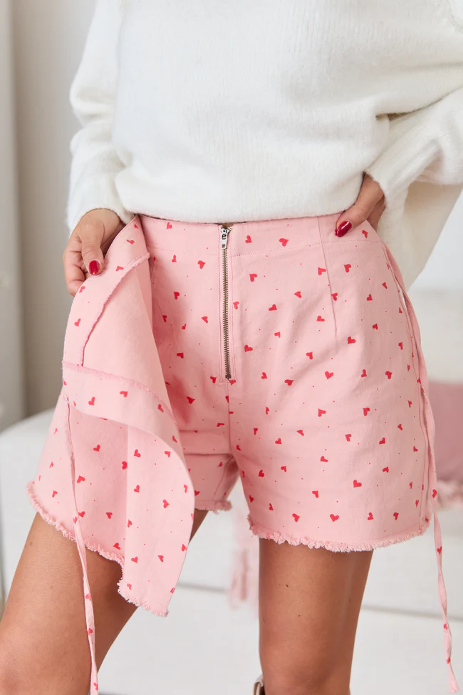 Tanya Pink Heart Wrap Skort FINAL SALE - Image 5