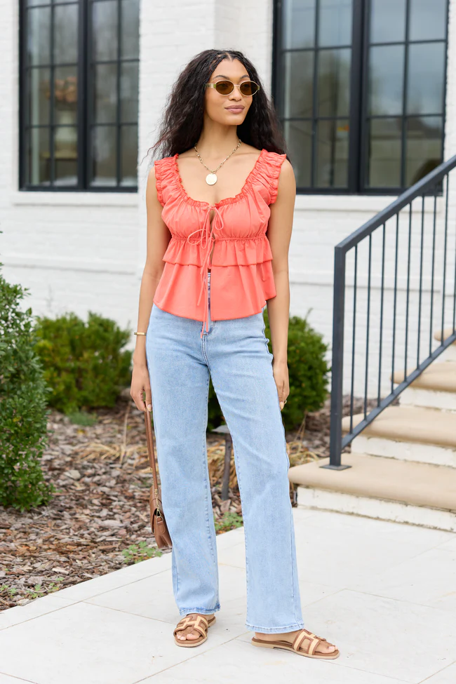 Tatum Light Wash Straight Leg Jeans - Image 2