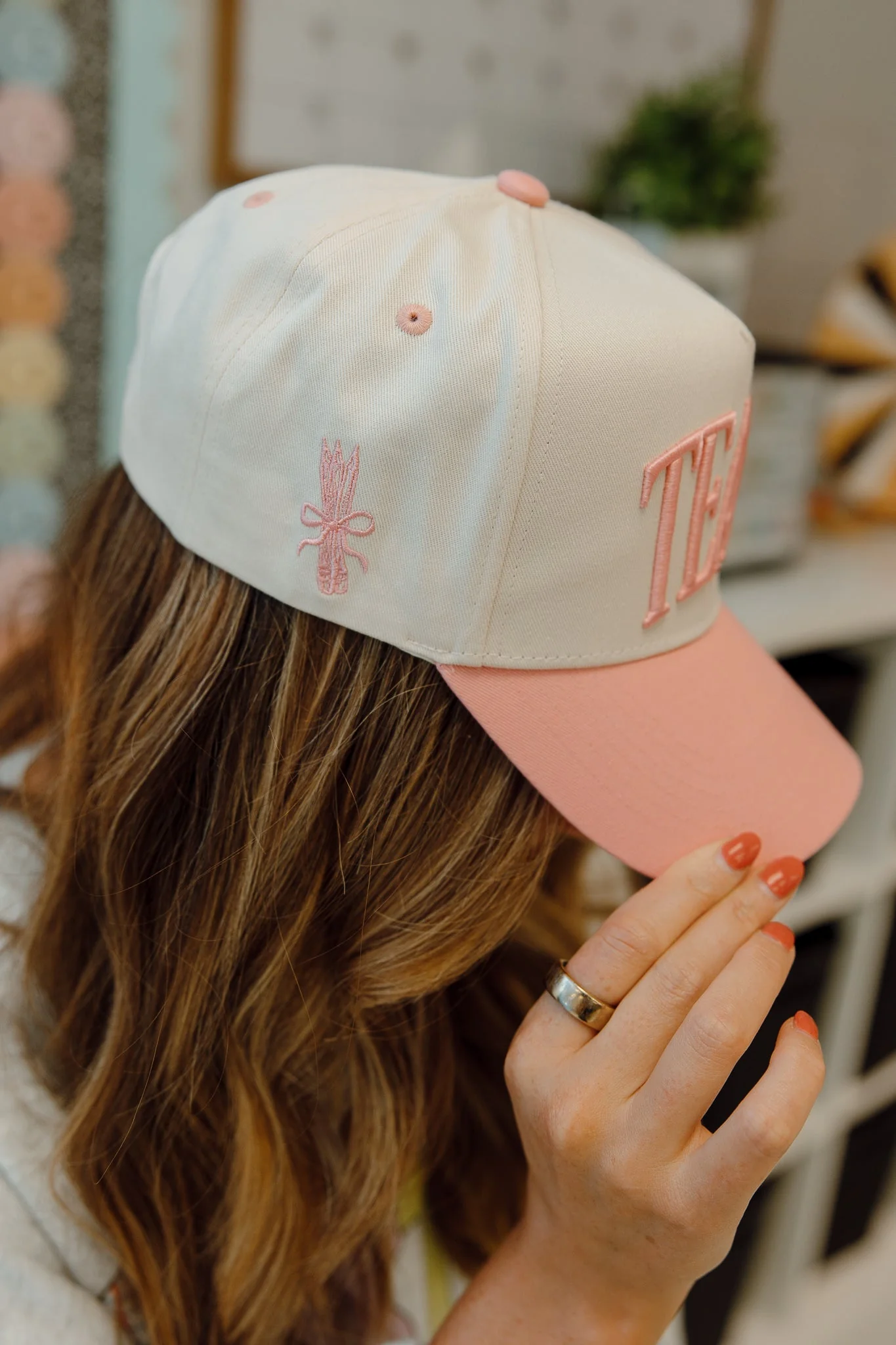 KenzKustomz Pink Vintage Trucker Hat - Teach - Image 3