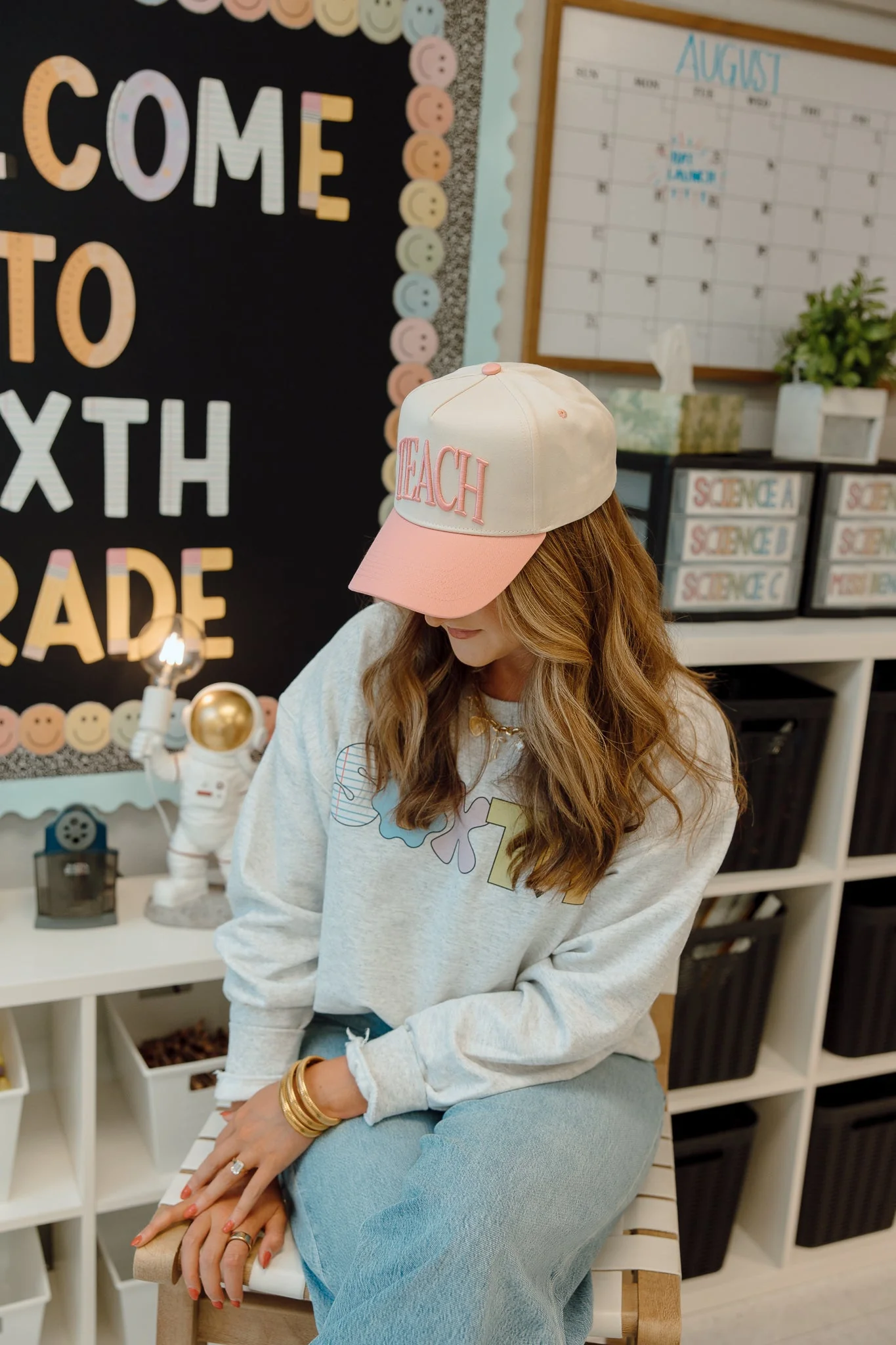KenzKustomz Pink Vintage Trucker Hat - Teach - Image 7