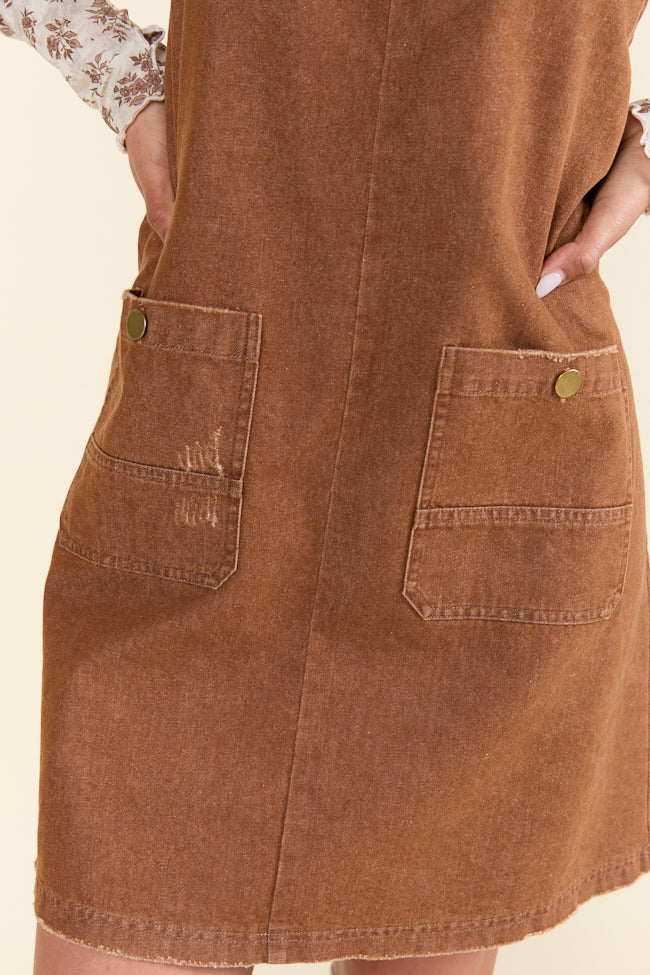 Anissa Brown Overall Dress FINAL SALE - Image 6