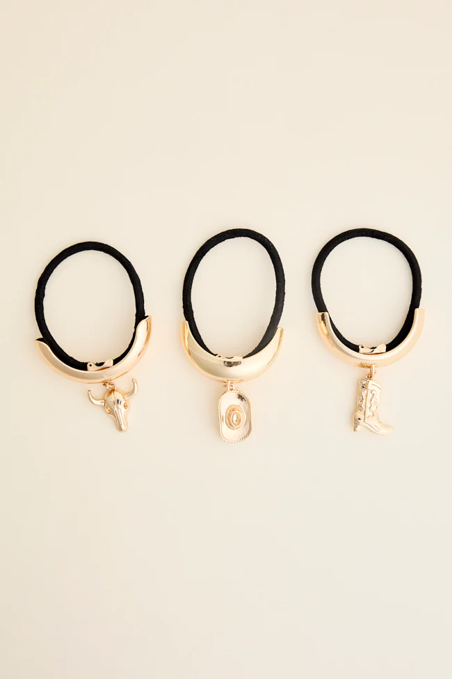 The Western Gold Cuff Hair Tie Set FINAL SALE