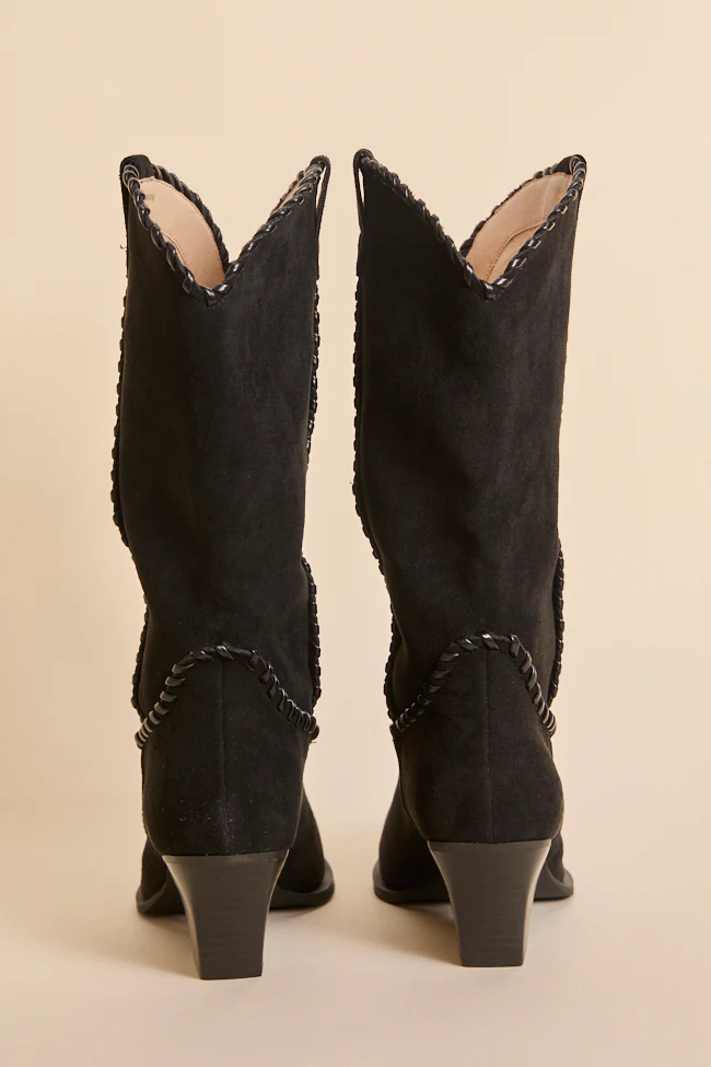 Tilley Black Whipstitch Cowboy Boots FINAL SALE - Image 7
