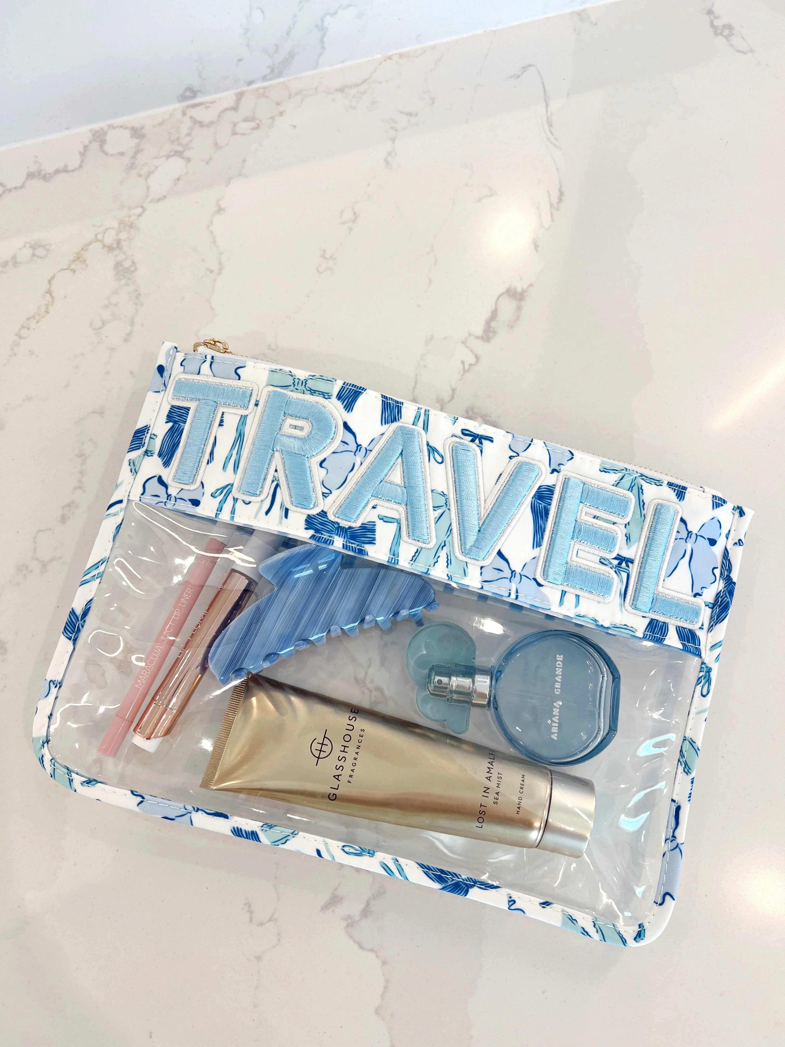 KenzKustomz Blue Bow Clear Pouch - Travel - Image 13