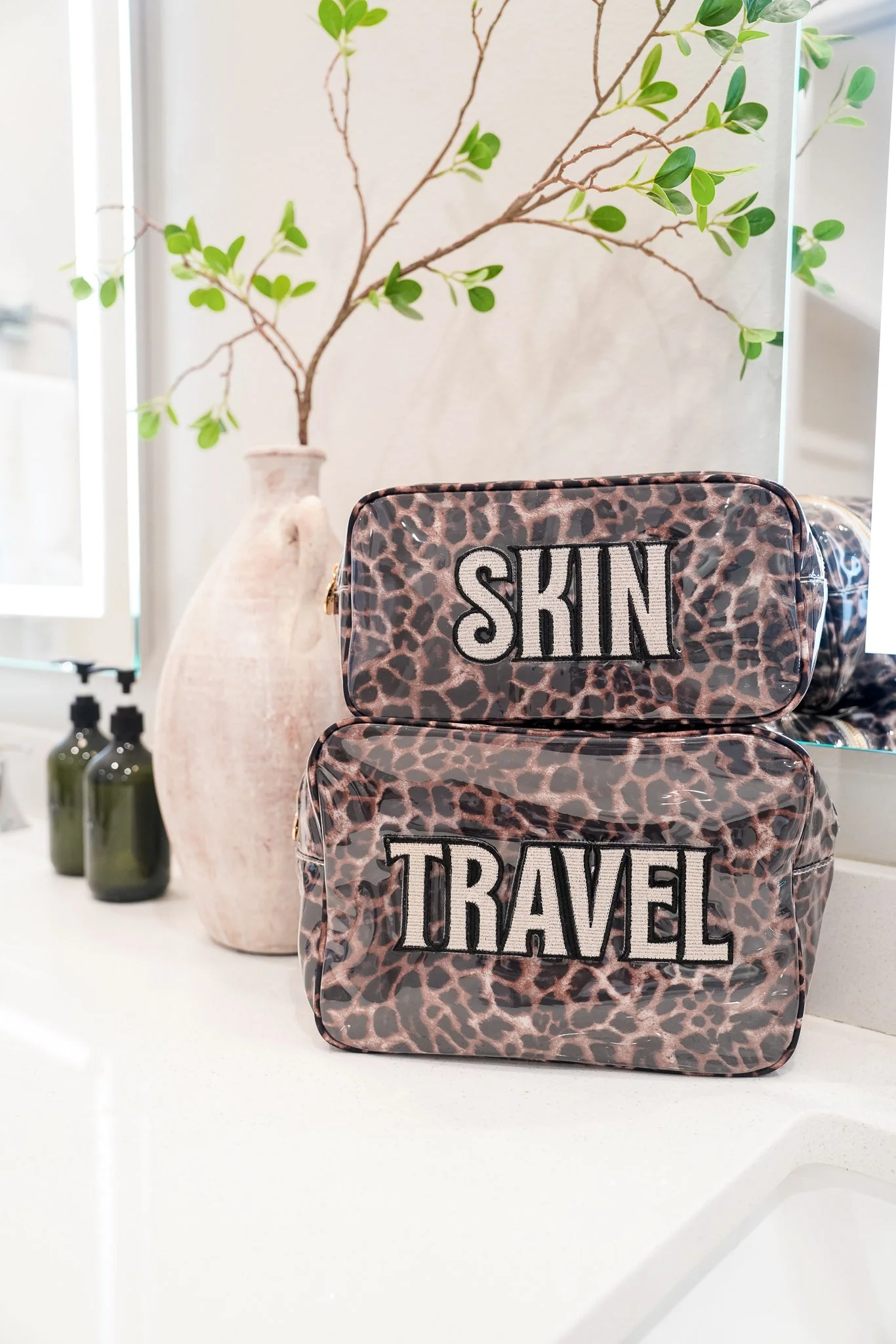 KenzKustomz Leopard Clear Coat XL Bag - Travel *PREORDER - Image 3
