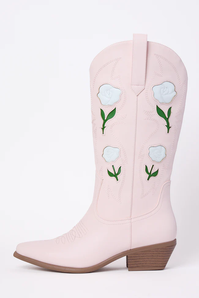 Willa Rose Pink Cowboy Boots FINAL SALE - Image 2
