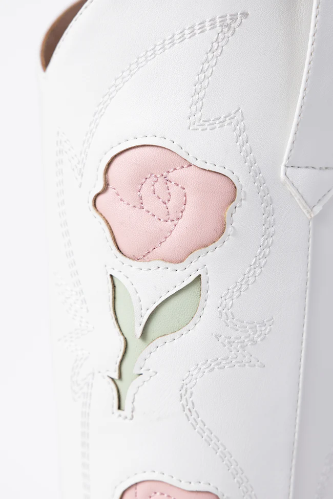 Willa Rose White Cowboy Boots FINAL SALE - Image 5