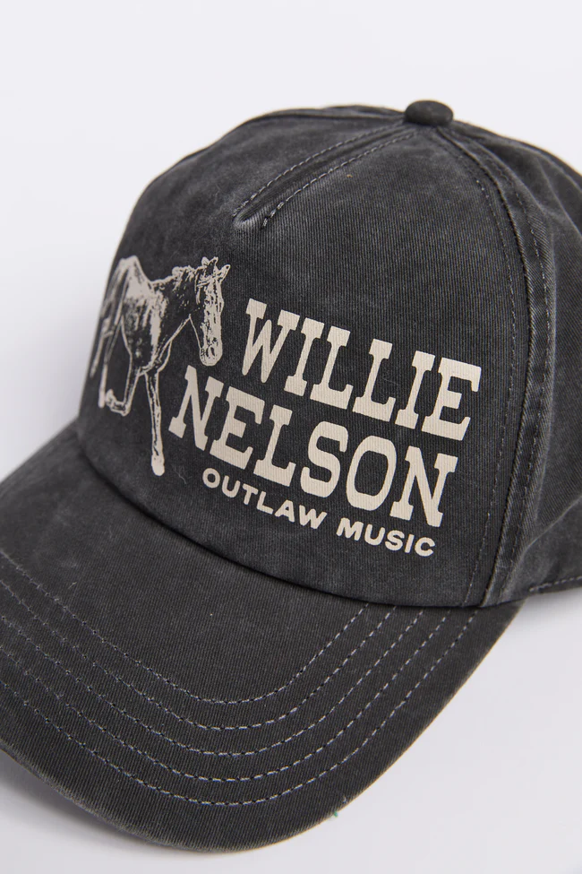 Willie Nelson Outlaw Music Trucker Hat FINAL SALE - Image 4