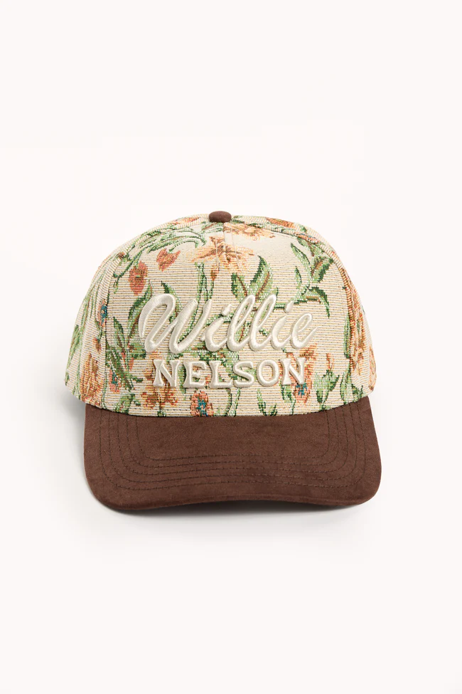 Willie Nelson Tapestry Trucker Hat FINAL SALE