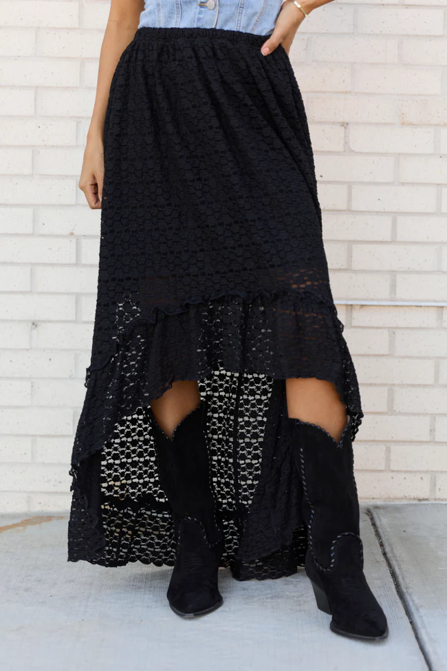 Wrenlee Black Lace Skirt FINAL SALE - Image 3