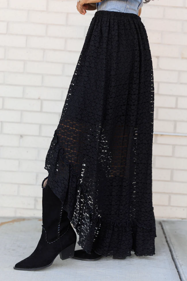 Wrenlee Black Lace Skirt FINAL SALE - Image 4